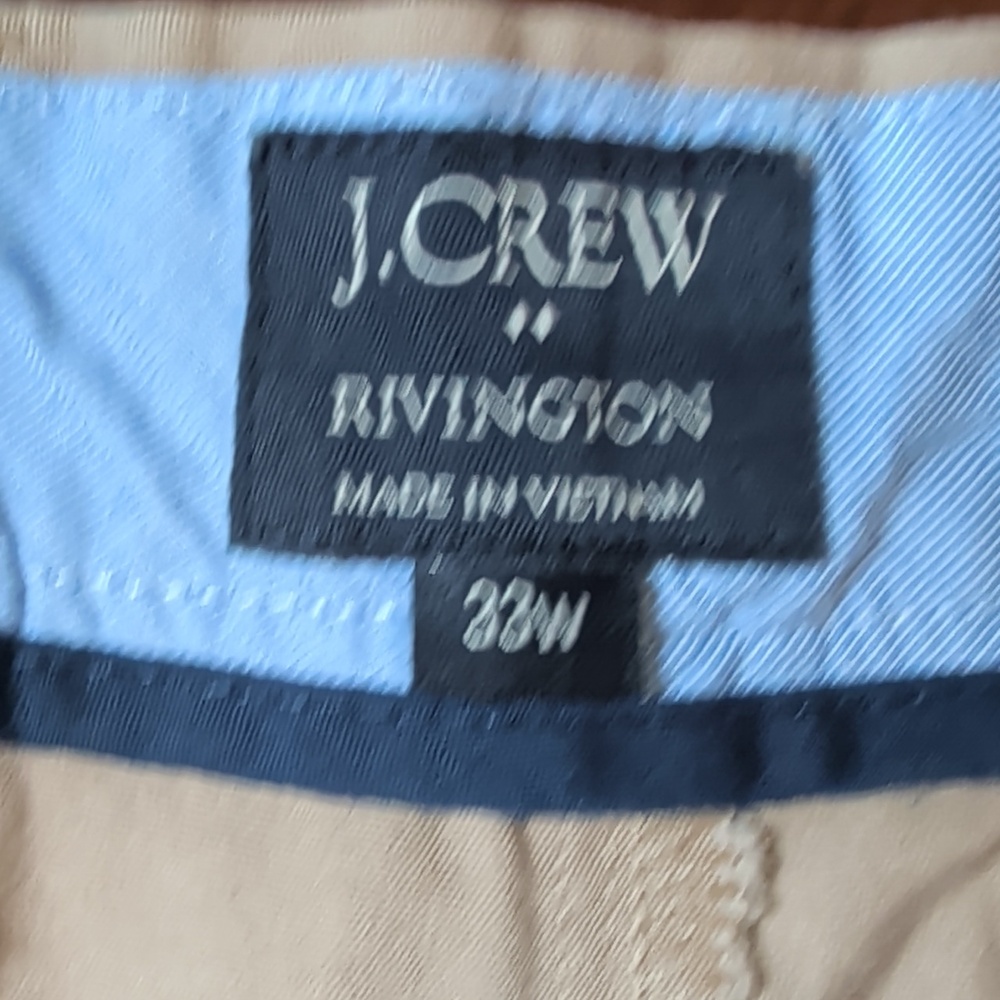 J. Crew Men's Light Tan Flat Front Chino Shorts 🩵 - Picture 4 of 6